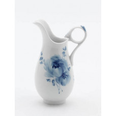 Milchkännchen, Blütenzauber, kobaltblau, weißer Rand, V 0,30 l