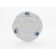 Teller m.H., Blütenzauber, kobaltblau, weißer Rand, ø 28,5 cm