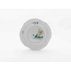 Teller, Alpenflora, apart, bunt, weißer Rand, ø 22,5 cm