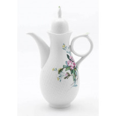 Kaffeekanne, Alpenflora, filigran, bunt, weißer Rand, V 1,30 l