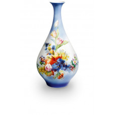 Vase, Früchtestillleben, Limitierte Meisterwerke, H 40 cm