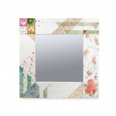 Spiegel, Florale Applikationen, Limitierte Meisterwerke, 50x50 cm