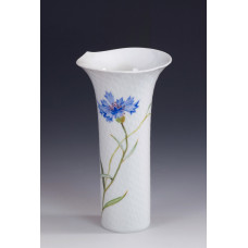 Vase, Kornblume, blau, H 19 cm