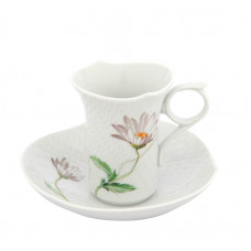 Mokkatasse m.U., Blumenmalerei 