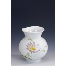 Vase mit Relief, Blumenmalerei 