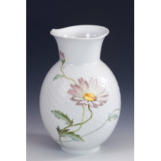 Vase mit Relief, Blumenmalerei 