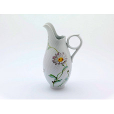 Saftkrug mit Relief, Blumenmalerei 