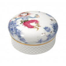 Dose, Blütenreigen, Goldrand, 10 cm