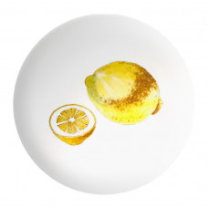Müslischale, Hummer / Zitrone, weißer Rand, L 16 cm