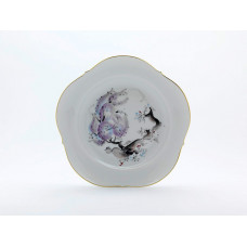 Speiseteller, Mandelbäumchen, sepia, Goldrand, ø 25,5 cm