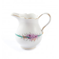 Milchkännchen, Distel, purpur, grünes Band, Goldrand, V 0,15 l