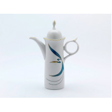 Mokkakanne, Wasservögel, türkis, Goldrand, V 0,55 l