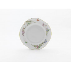 Teller, Florale Ranke, bunt und gold, Goldrand, ø 22,5 cm