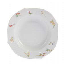 Suppenteller, Leichte Streuer, bunt, weißer Rand, ø 23,5 cm