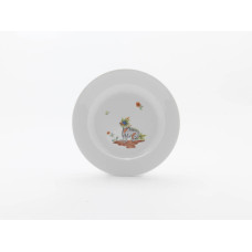 Teller, Fabeltiere, leicht, bunt mit Kupferf.u.Gold, Motiv lt.Sondertext, ø 22 cm