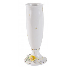 Vase Butterblume, Bunt und gold staffiert, (50172)