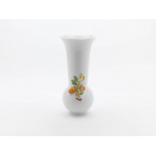 Vase Orange, Bunt und gold staffiert, (50310)