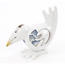 Spaßvogel niederblickend, Spaßvogel, farbig, Motiv Kartenspieler