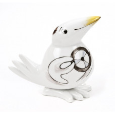 Spaßvogel aufschauend, Spaßvogel, farbig, Motiv Autofahrer (Chauffeur)