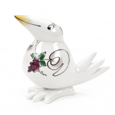 Spaßvogel aufschauend, Spaßvogel, farbig, Motiv Winzer