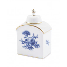 Teedose, Blumenmotiv 