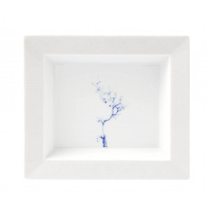 Vide-poche groß, Blue Orchid White, 21 x 18,5 cm