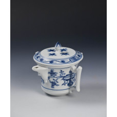 Sauciere, f/m, Zwiebelmuster, kobaltblau, wei&szlig;er Rand, 0,35 l