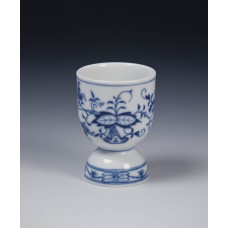 Eierbecher, Zwiebelmuster, kobaltblau, weißer Rand, 9 cm