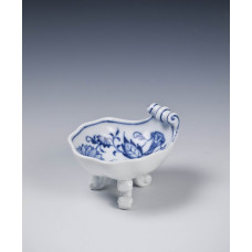 Salzgef&auml;&szlig;, Zwiebelmuster, kobaltblau, wei&szlig;er Rand, 8x7 cm