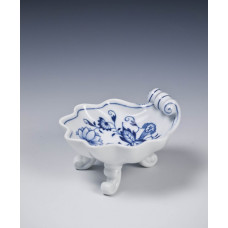 Salzgef&auml;&szlig;, Zwiebelmuster, kobaltblau, wei&szlig;er Rand, 10x9 cm