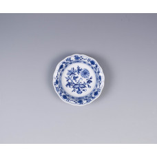 Dessertschale, Zwiebelmuster, kobaltblau, weißer Rand, L 12 cm