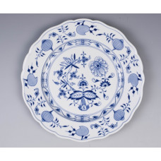 Platzteller, Zwiebelmuster, kobaltblau, wei&szlig;er Rand, &oslash; 32 cm