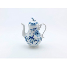 Kaffeekanne, Zwiebelmuster, kobaltblau, weißer Rand, V 1,10 l