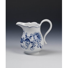 Milchkännchen, Zwiebelmuster, kobaltblau, weißer Rand, V 0,25 l