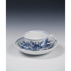 Teetasse m.U., Zwiebelmuster, kobaltblau, weißer Rand, 0,15 l