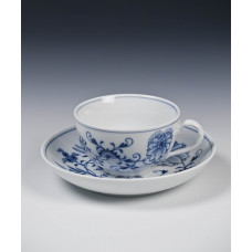 Teetasse m.U., Zwiebelmuster, kobaltblau, weißer Rand, 0,2 l