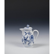 Gießer m.Deckel, Zwiebelmuster, kobaltblau, weißer Rand, 0,1 l