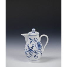 Gießer m.Deckel, Zwiebelmuster, kobaltblau, weißer Rand, 0,2 l