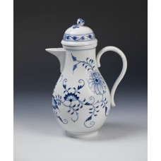 Kaffeekanne, Zwiebelmuster, kobaltblau, weißer Rand, 1,15 l