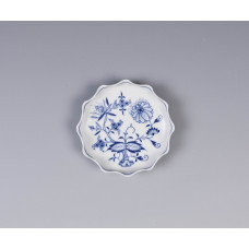 Sch&auml;lchen,rund, Zwiebelmuster, kobaltblau, wei&szlig;er Rand, 11 cm