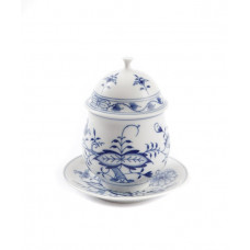 Napf, Zwiebelmuster, kobaltblau, weißer Rand, 0,17 l