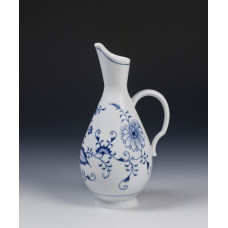 Krug, Zwiebelmuster, kobaltblau, weißer Rand, H 21 cm