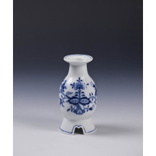 Leuchter, Zwiebelmuster, kobaltblau, weißer Rand, H 11,5 cm