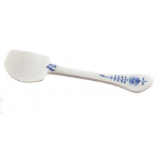 Salatl&ouml;ffel, Zwiebelmuster, kobaltblau, wei&szlig;er Rand, 17,5 cm