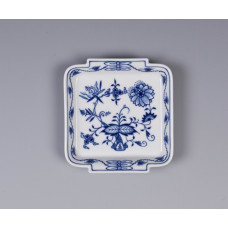 Sch&auml;lchen, Zwiebelmuster, kobaltblau, wei&szlig;er Rand, 11x10 cm