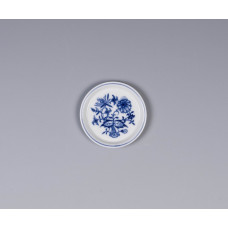 Untersetzer, Zwiebelmuster, kobaltblau, weißer Rand, 7 cm