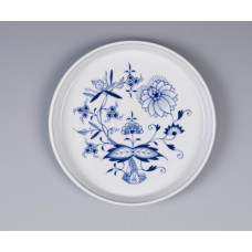 Untersetzer, Zwiebelmuster, kobaltblau, weißer Rand, 16 cm