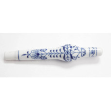 Messerheft o.M. m.M. 53n28/53n29, Zwiebelmuster, kobaltblau, weißer Rand, 11 cm