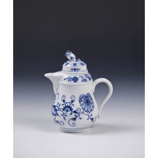 Kaffeekanne, Zwiebelmuster, kobaltblau, weißer Rand, 0,17 l