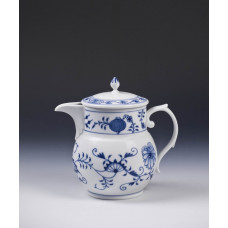 Krug, Zwiebelmuster, kobaltblau, weißer Rand, 0,8 l